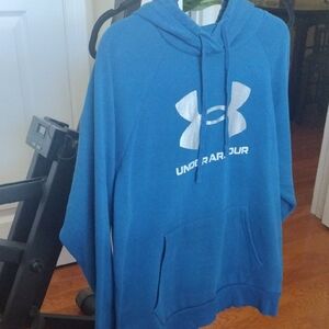 Under Armour Hoodie in Blue with Silver Logo